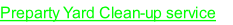 Preparty Yard Clean-up service Service